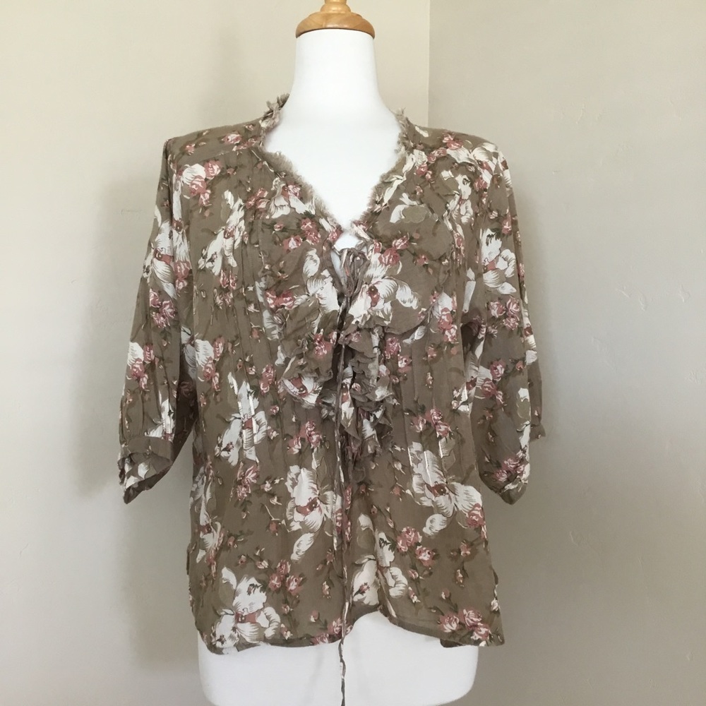 Denim & Supply Ralph Lauren Blouse Floral Size M